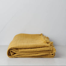 Load image into Gallery viewer, Cotton Throw Curry
