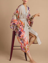 Load image into Gallery viewer, Orchid &amp; Iris Kimono