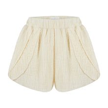 Load image into Gallery viewer, Elle Short Natural with Gold Pinstripe