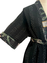 Load image into Gallery viewer, Jungle Kantha Robe Reversible