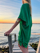Load image into Gallery viewer, Tulum Kaftan Tunic Emerald
