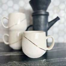 Load image into Gallery viewer, Ivory Mug with Gold