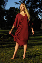 Load image into Gallery viewer, Tulum Kaftan Tunic Merlot