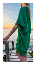 Load image into Gallery viewer, Tulum Kaftan Tunic Emerald