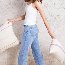 Load image into Gallery viewer, Lavender Stripe 12”x20” Pillow