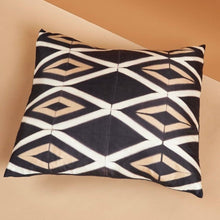 Load image into Gallery viewer, Tisa Black Silk Pillow 20”x20”