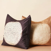 Load image into Gallery viewer, Shunya Black Silk Pillow 20”x20”