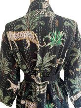 Load image into Gallery viewer, Jungle Kantha Robe Reversible