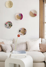 Load image into Gallery viewer, Coral + Fuchsia Abstract Plateau Bowl