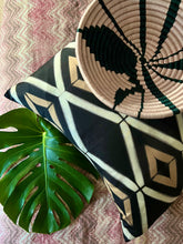 Load image into Gallery viewer, Tisa Black Silk Pillow 20”x20”