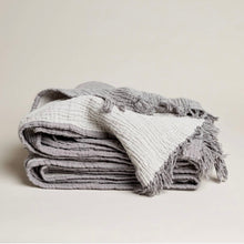 Load image into Gallery viewer, Cotton Throw Charcoal | Gray