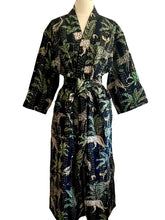 Load image into Gallery viewer, Jungle Kantha Robe Reversible