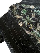 Load image into Gallery viewer, Jungle Kantha Robe Reversible