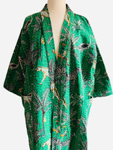 Load image into Gallery viewer, Jungle Kantha Robe Reversible