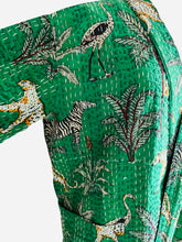 Load image into Gallery viewer, Jungle Kantha Robe Reversible