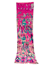 Load image into Gallery viewer, Fuchsia + Teal Boujaad Runner 2’2”x7’