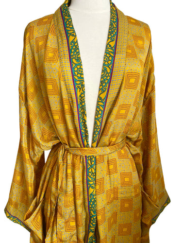 Vintage Silk Long Robe