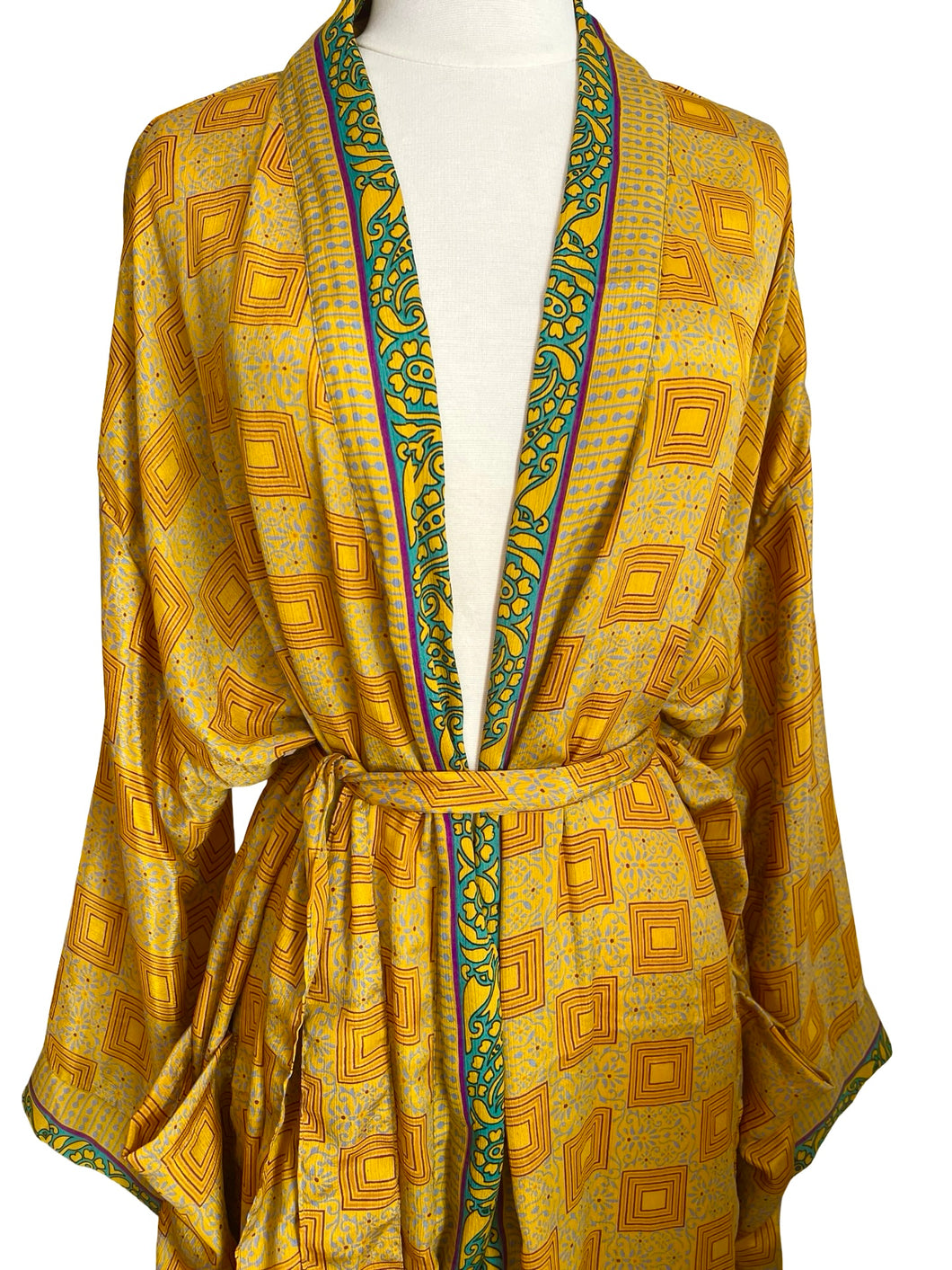 Vintage Silk Long Robe