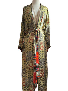 Vintage Silk Long Robe