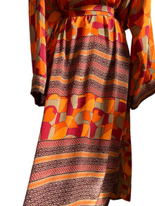 Vintage Silk Long Robe