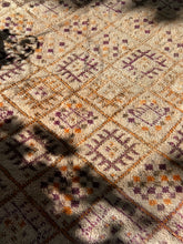 Load image into Gallery viewer, Vintage Golden + Aubergine BeniOurain 7’x12’