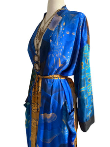 Vintage Silk Long Robe