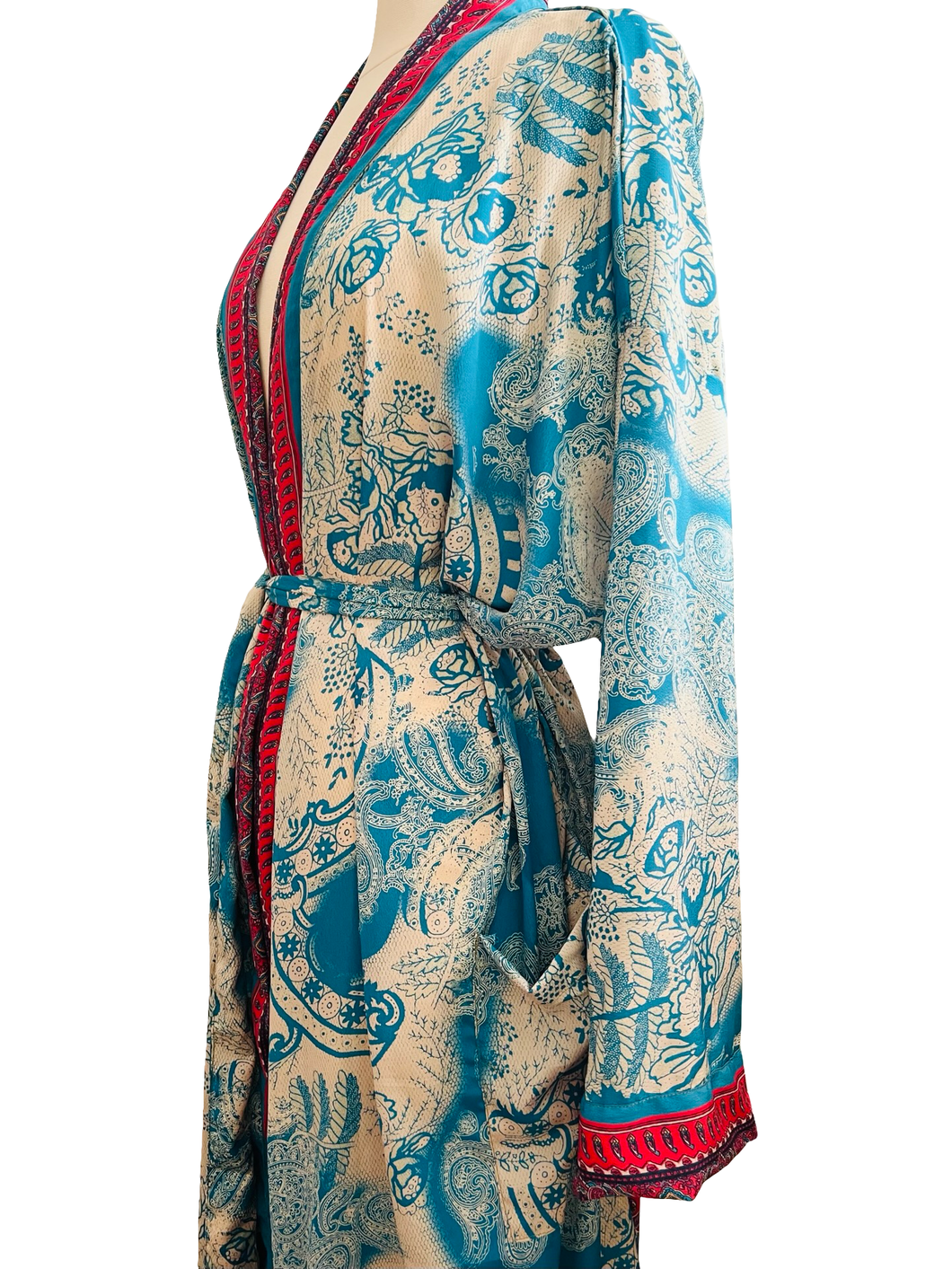 Vintage Silk Long Robe