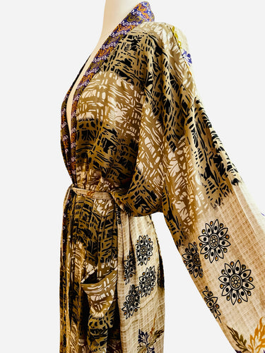 Vintage Silk Long Robe