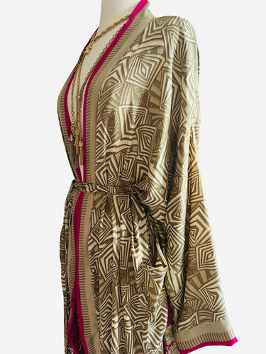 Vintage Silk Long Robe