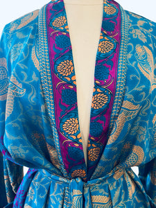 Vintage Silk Long Robe