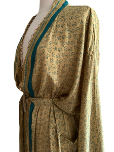 Vintage Silk Long Robe