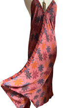 Load image into Gallery viewer, Vintage Silk Sari Dress Midi