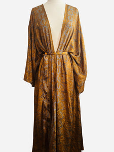 Vintage Silk Long Robe