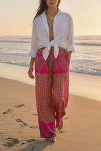 Load image into Gallery viewer, Vintage Sari Silk Palazzo Pant L/XL