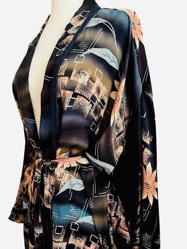 Vintage Silk Long Robe
