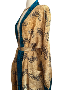 Vintage Silk Long Robe