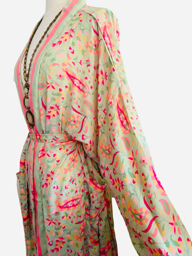 Vintage Silk Long Robe