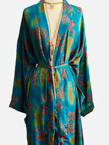 Vintage Silk Long Robe