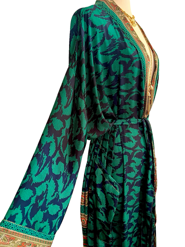 Vintage Silk Long Robe