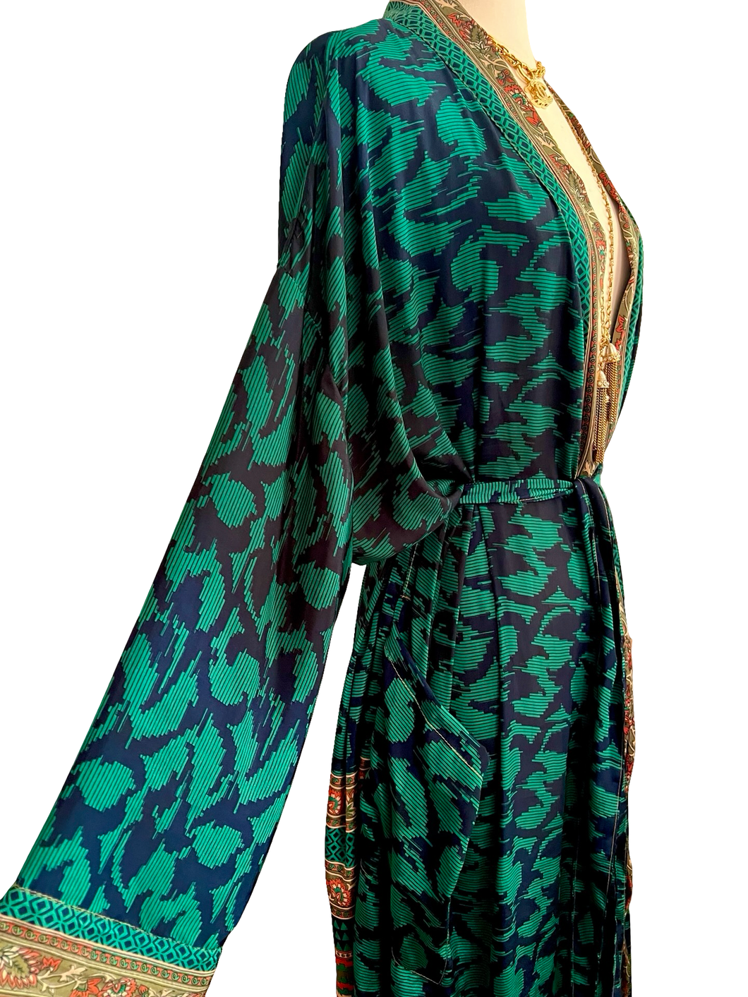 Vintage Silk Long Robe