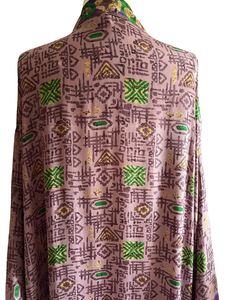 Vintage Silk Long Robe