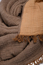 Load image into Gallery viewer, Cotton Throw Bison| Oak Buff
