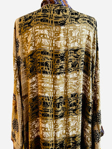 Vintage Silk Long Robe