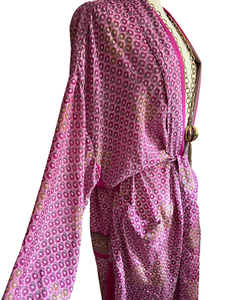 Vintage Silk Long Robe