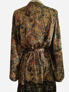 Vintage Silk Long Robe