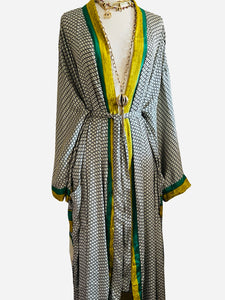 Vintage Silk Long Robe
