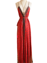 Load image into Gallery viewer, Vintage Silk Sari Dress