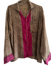 Load image into Gallery viewer, Vintage Silk Lounge Set Large