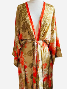 Vintage Silk Long Robe