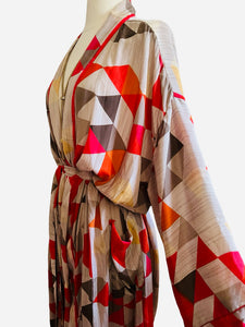 Vintage Silk Long Robe